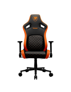 COUGAR Gaming CGR-DFL Sedia da gaming per PC Sedia imbottita tappezzata Nero, Arancione 2