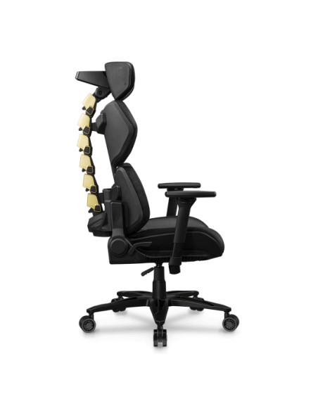 COUGAR Gaming Terminator Elite Gold Sedia da gaming per PC Seduta imbottita Nero, Oro