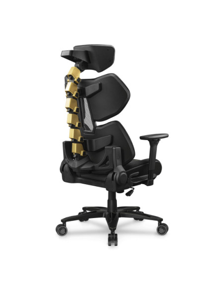COUGAR Gaming Terminator Elite Gold Sedia da gaming per PC Seduta imbottita Nero, Oro