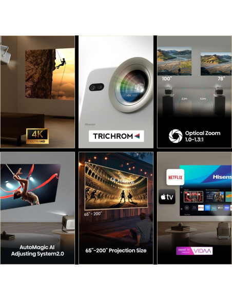 Hisense M2 Pro proiettore per pellicole Grigio