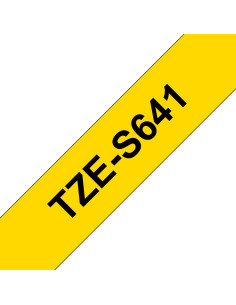 Brother TZE-S641 nastro per etichettatrice Nero su giallo TZ