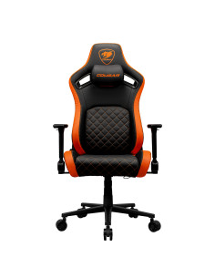 COUGAR Gaming CGR-DFL Sedia da gaming per PC Sedia imbottita tappezzata Nero, Arancione