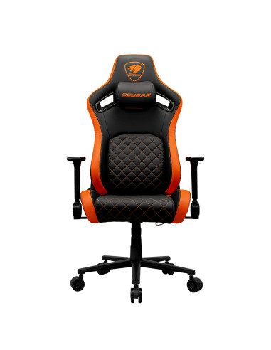 COUGAR Gaming CGR-DFL Sedia da gaming per PC Sedia imbottita tappezzata Nero, Arancione