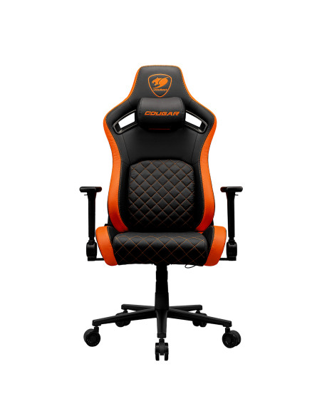 COUGAR Gaming CGR-DFL Sedia da gaming per PC Sedia imbottita tappezzata Nero, Arancione COUGAR Gaming CGR-DFL Sedia da gaming per PC Sedia imbottita tappezzata Nero, Arancione