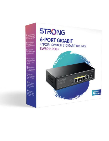 SWITCH POE 4 PORTE GIGABIT