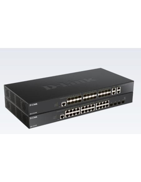 D-Link DXS-1210-28T switch di rete Gestito L2/L3 10G Ethernet (100/1000/10000) 1U Nero