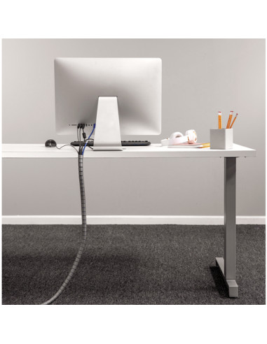 Fellowes CableZip Pavimento Tubo flessibile per cavo Argento 1 pz