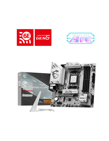 MSI B850M GAMING PLUS WIFI6E AMD B850 Socket AM5 micro ATX