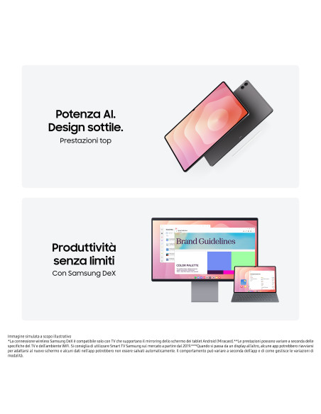 Samsung Galaxy Tab S11 Ultra, Tablet AI, Wi-Fi, Design Ultra-Sottile, Strumenti AI Multimodali, DeX, RAM 12GB, 256 GB, Batteria 