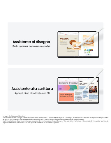 Samsung Galaxy Tab S11 Ultra, Tablet AI, Wi-Fi, Design Ultra-Sottile, Strumenti AI Multimodali, DeX, RAM 12GB, 256 GB, Batteria 