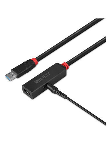 Lindy 43401 hub di interfaccia USB 3.2 Gen 1 (3.1 Gen 1) Type-C 5000 Mbit/s Nero