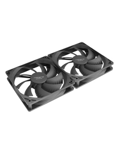 Tacens Anima AF12X2 sistema di raffreddamento per computer Scheda grafica Raffreddatore d'aria 12 cm Nero 2 pz