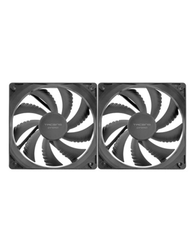 Tacens Anima AF12X2 sistema di raffreddamento per computer Scheda grafica Raffreddatore d'aria 12 cm Nero 2 pz