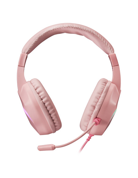 Mars Gaming MH122P cuffia e auricolare Cablato A Padiglione USB tipo A Rosa