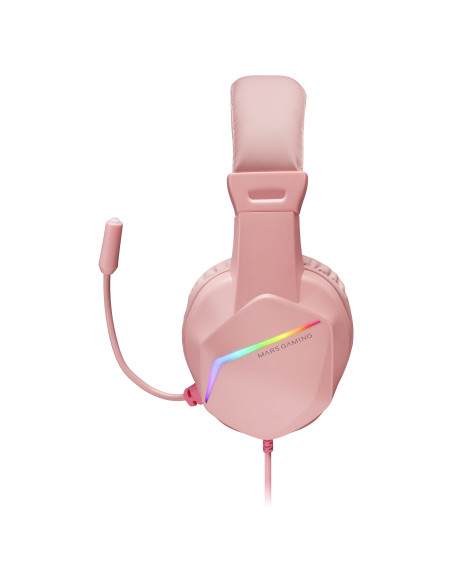 Mars Gaming MH122P cuffia e auricolare Cablato A Padiglione USB tipo A Rosa