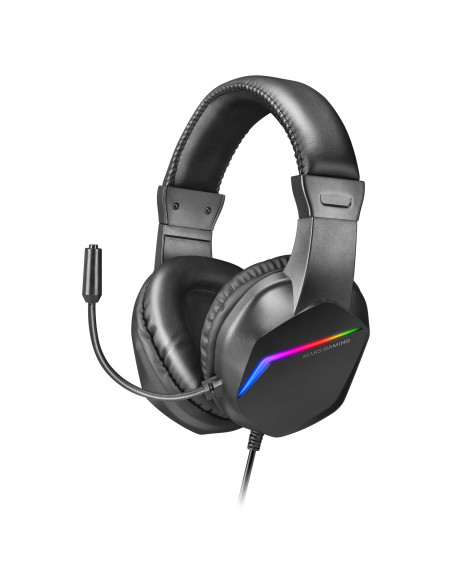 Mars Gaming MH122 cuffia e auricolare Cablato A Padiglione USB tipo A Nero