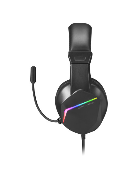 Mars Gaming MH122 cuffia e auricolare Cablato A Padiglione USB tipo A Nero