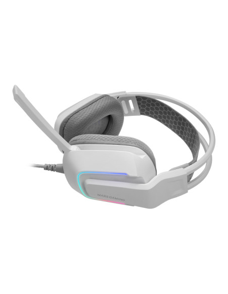 Mars Gaming MH-STRIKEW Auricolare Cablato A Padiglione Bianco