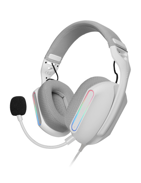 Mars Gaming MH-PROW Auricolare Cablato A Padiglione USB tipo A Bianco