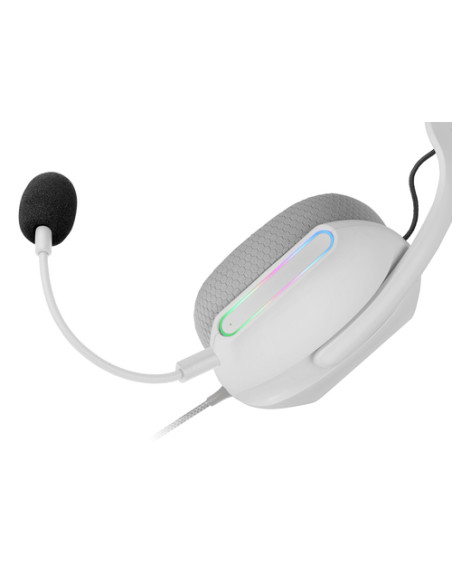 Mars Gaming MH-PROW Auricolare Cablato A Padiglione USB tipo A Bianco