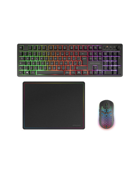 Mars Gaming MCPWXIT tastiera Mouse incluso Wireless a RF + USB QWERTY Italiano Nero