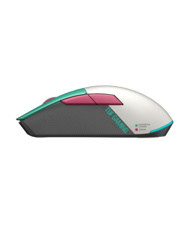 ASUS TUF Gaming Mini Wireless Hatsune Miku Edition mouse Mano destra RF Wireless + Bluetooth + USB Type-A Ottico 1200 DPI
