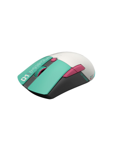 ASUS TUF Gaming Mini Wireless Hatsune Miku Edition mouse Mano destra RF Wireless + Bluetooth + USB Type-A Ottico 1200 DPI