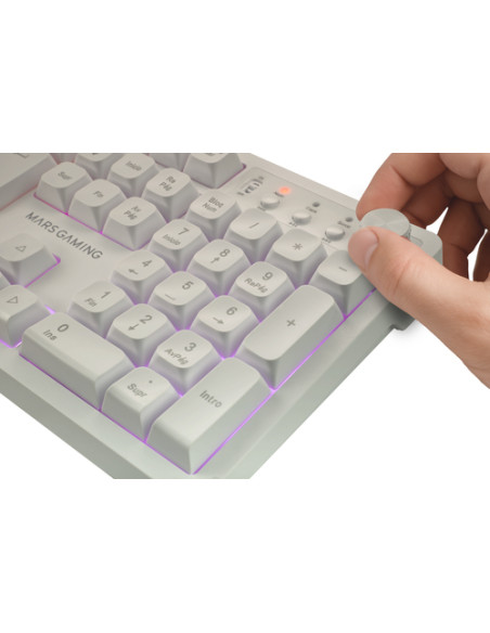 Mars Gaming MCPWXWIT tastiera Mouse incluso Wireless a RF + USB QWERTY Italiano Bianco