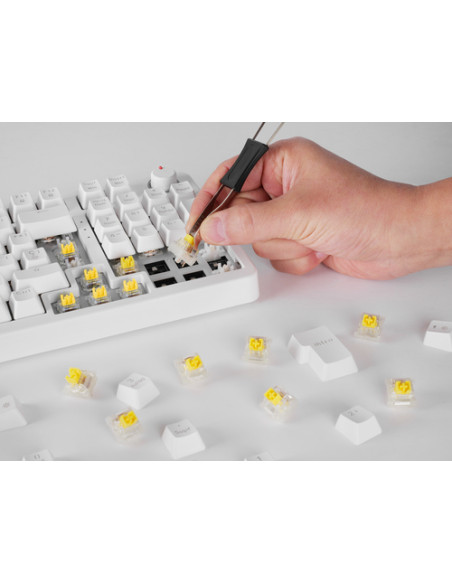 Mars Gaming MKPROWYIT tastiera USB QWERTY Italiano Bianco