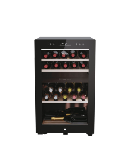Haier Wine Bank 50 Serie 7 HWS42GDAU1 Cantinetta vino con compressore Libera installazione Nero 42 bottiglia/bottiglie
