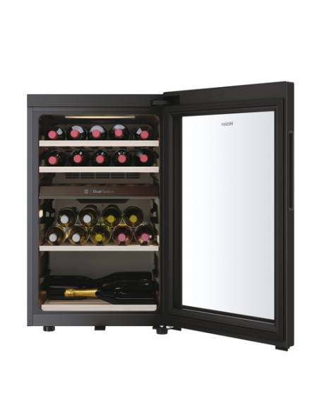 Haier Wine Bank 50 Serie 7 HWS42GDAU1 Cantinetta vino con compressore Libera installazione Nero 42 bottiglia/bottiglie