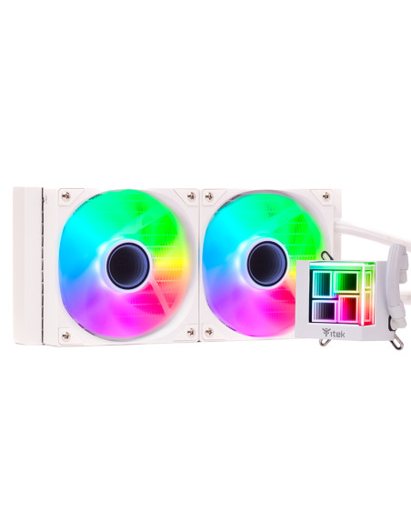 itek HYDRO CUBE 240W Processore Kit di raffreddamento a liquido 12 cm Bianco
