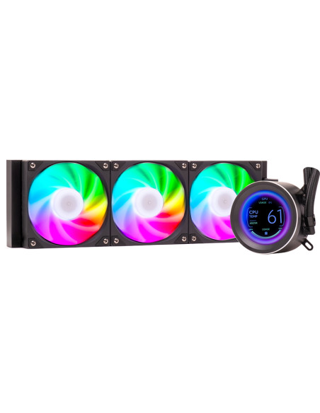 itek ARCTIC SPHERE LCD 360 Processore Kit di raffreddamento a liquido 12 cm Nero 1 pz