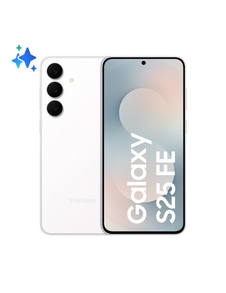 Samsung Galaxy S25 FE, Smartphone AI, Display Dynamic AMOLED 2X 6.7'', Fotocamera 50MP, 8GB RAM, 256GB, Batteria 4.900 mAh, Whit