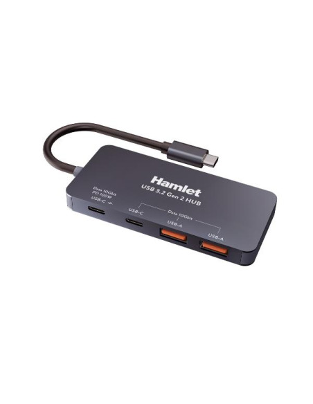 HUB 4 PORTE USB-A + USB-C + PD100W