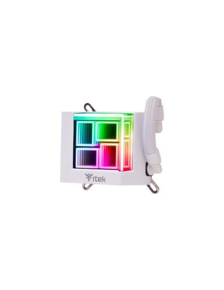 itek HYDRO CUBE 240W Processore Kit di raffreddamento a liquido 12 cm Bianco