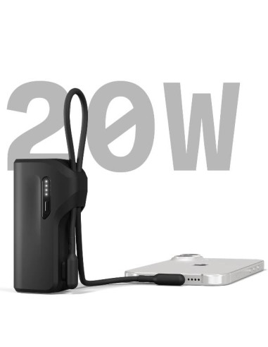 BATTERY BANK USB-C 5K CABLE BLACK