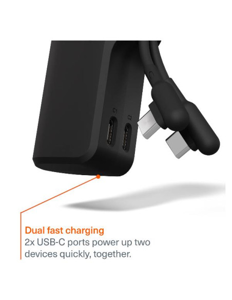 BATTERY BANK USB-C 5K CABLE BLACK
