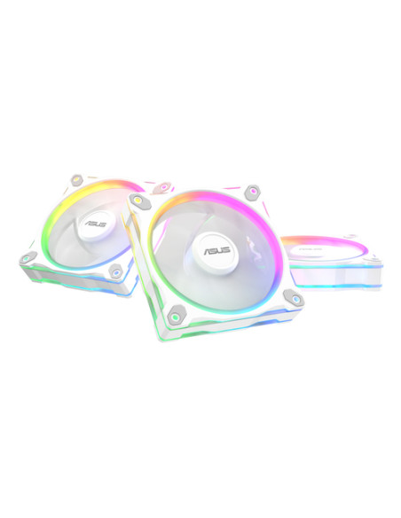ASUS Prime MR120 Fan ARGB Reverse White 3in1 Case per computer Ventilatore 12 cm Bianco 3 pz