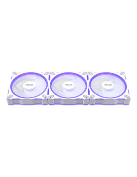 ASUS Prime MR120 Fan ARGB Reverse White 3in1 Case per computer Ventilatore 12 cm Bianco 3 pz