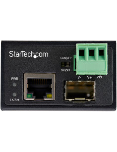 StarTech.com Media Converter fibra ottica a Ethernet - Convertitore industriale da fibra a rame 100 Mbps - SFP a RJ45/Cat6 - Fib 2