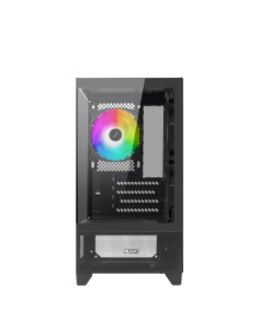 NUWO CASE MICRO-ATX CLASH CK100 NERO, 3FAN ARGB FRONT E SIDE GLASS