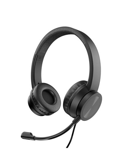 VULTECH CUFFIE CON MICROFONOCON ARCHETTO REGOLABILE, CON FILO USB