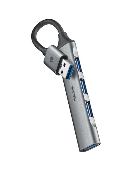 NGS MINI HUB 4 PORTE USB, 1 x USB 3.2 GEN1 E 3 x USB 2.0, PC E MAC