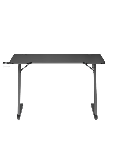 NOUA SCRIVANIA GAMING, TELAIO Z CON PORTABICCHIERI E GANCIO PER CUFFIE 1200X600X750 MM
