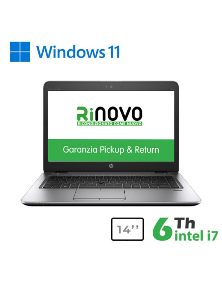 RINOVO HP NB REFURBISHED 840 G3 I7-6X00U DDR4 16GB SSD 240GB W11P NO DVD GRADE A 1Y