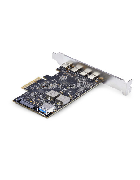 StarTech.com Scheda di Espansione PCIe USB a 5 porte, USB 3.2 10Gbps, scheda PCI Express con 4 porte USB-C, 1 porta interna USB-