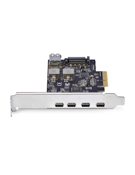 StarTech.com Scheda di Espansione PCIe USB a 5 porte, USB 3.2 10Gbps, scheda PCI Express con 4 porte USB-C, 1 porta interna USB-