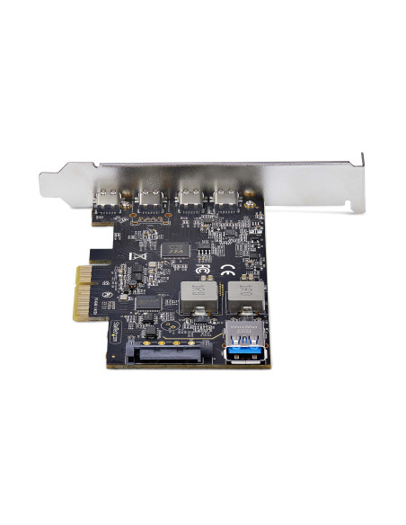 StarTech.com Scheda di Espansione PCIe USB a 5 porte, USB 3.2 10Gbps, scheda PCI Express con 4 porte USB-C, 1 porta interna USB-