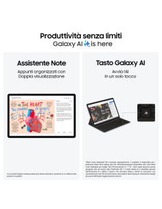 Samsung Galaxy Tab S10+, Tablet AI, Display 12.4" Dynamic AMOLED 2X, Wi-Fi, RAM 12GB, 512GB, 10.090 mAh, Android 14, IP68, Gray, 2